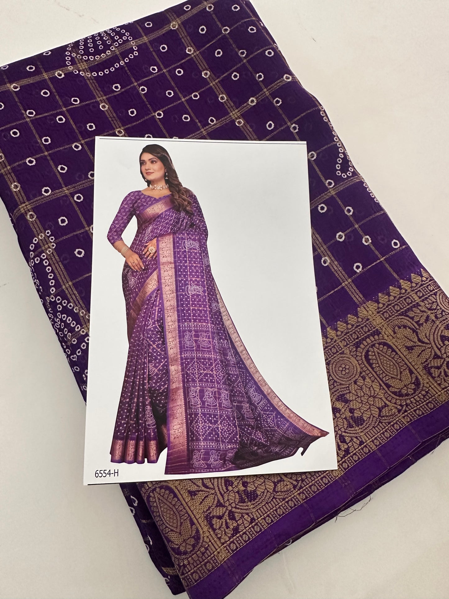 Crape Chiffon Fancy Saree-J1