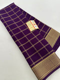 Pure Crape Mysore Silk Saree  100GSM❤️❤️-J22