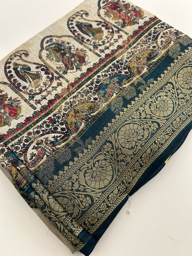 Tussar Fancy Printed -JU30
