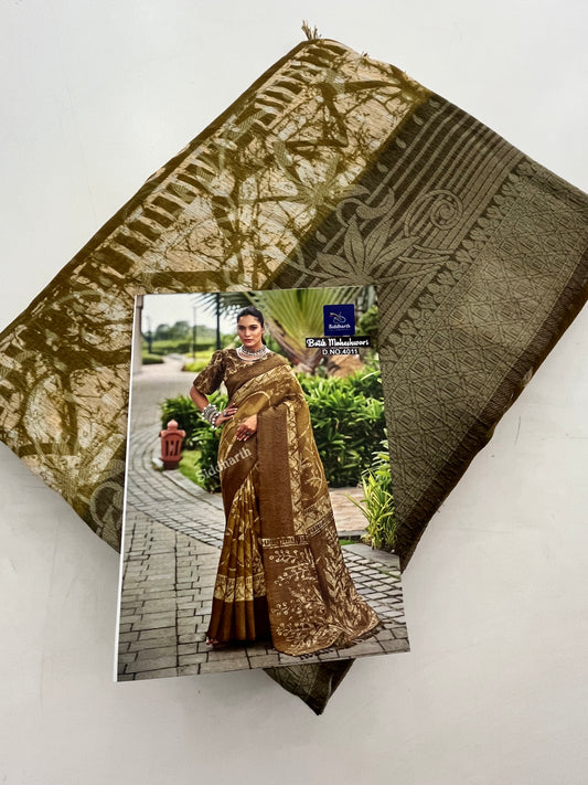 Printed Tussar Fancy