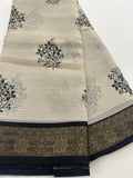 Fancy Cotton Chiffon Saree-J1