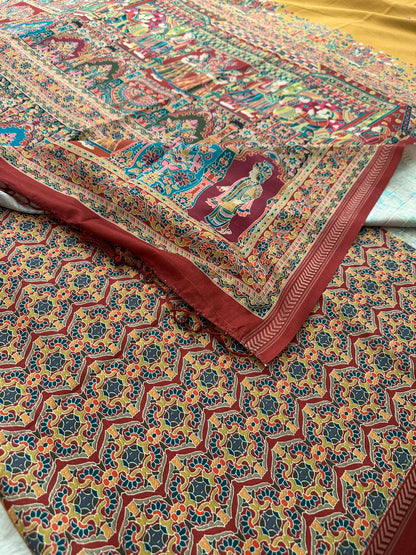 Kalamkari Tussar Fancy-M10