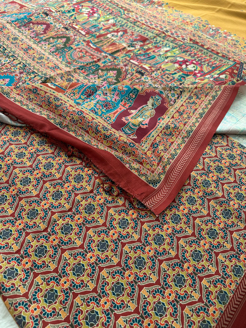 Kalamkari Tussar Fancy-M10