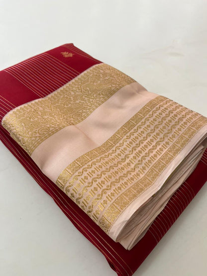 Dark Pink x Light Pink Kanchi Pattu Saree