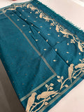 Premium Tussar Work Gold weaving BUTTAS -M25