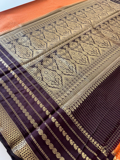 Crape Banarasi Checks Contrast