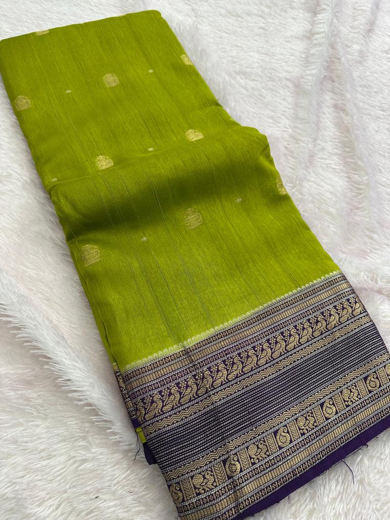 Fancy Tussar Silk Saree-JU13
