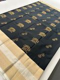 New collection in Kanchi Semi Silk sarees for Varmahalaxmi with contrast matching blouse piece-JU29