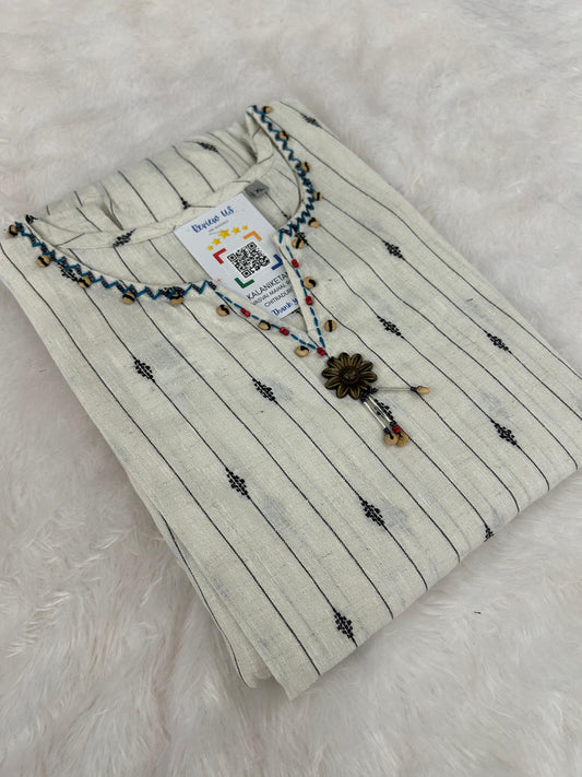 Cotton Jacquard Butti Only Top