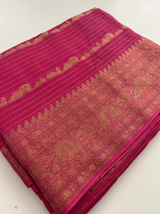 69 Banarasi Elephant Stripes Fancy Sarees