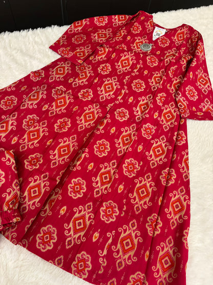 Office Wear Kurti With Pendant