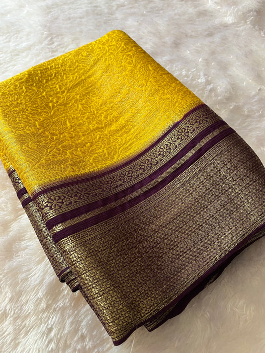Banarasi Brocade soft silk