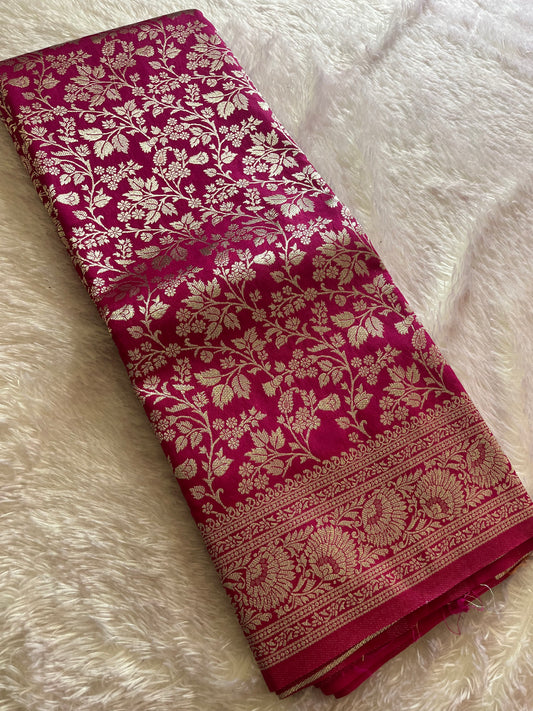 Tussar Silver Brocade