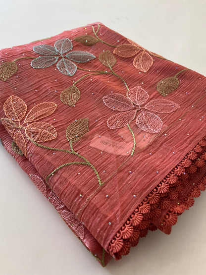 Soft organza Fancy saree