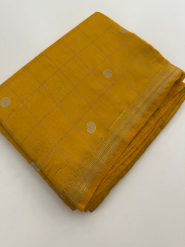 Chiffon Premium Soft Fabric Checkered and Coin Butta Prints -JU28