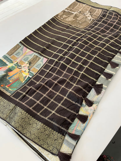 Crush Tussar  Designer