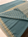 Designer Saree - Grey Crepe Georgette JU17