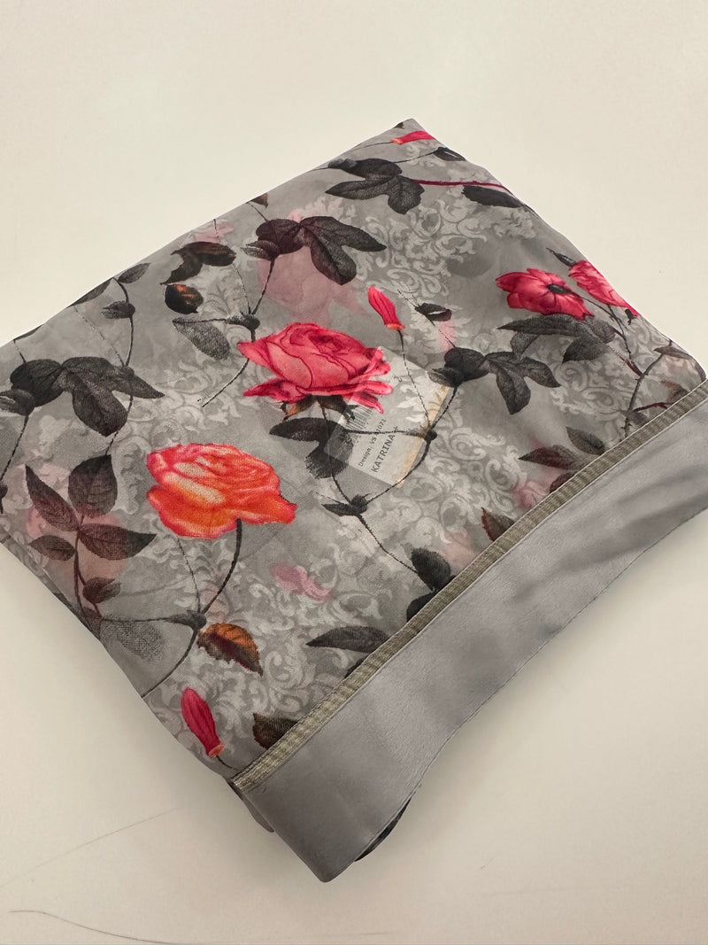 Premium floral printed Chiffons -AU4