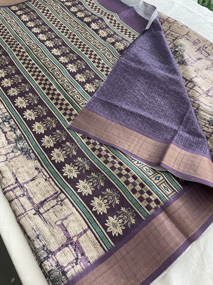 251-Tussar Printed