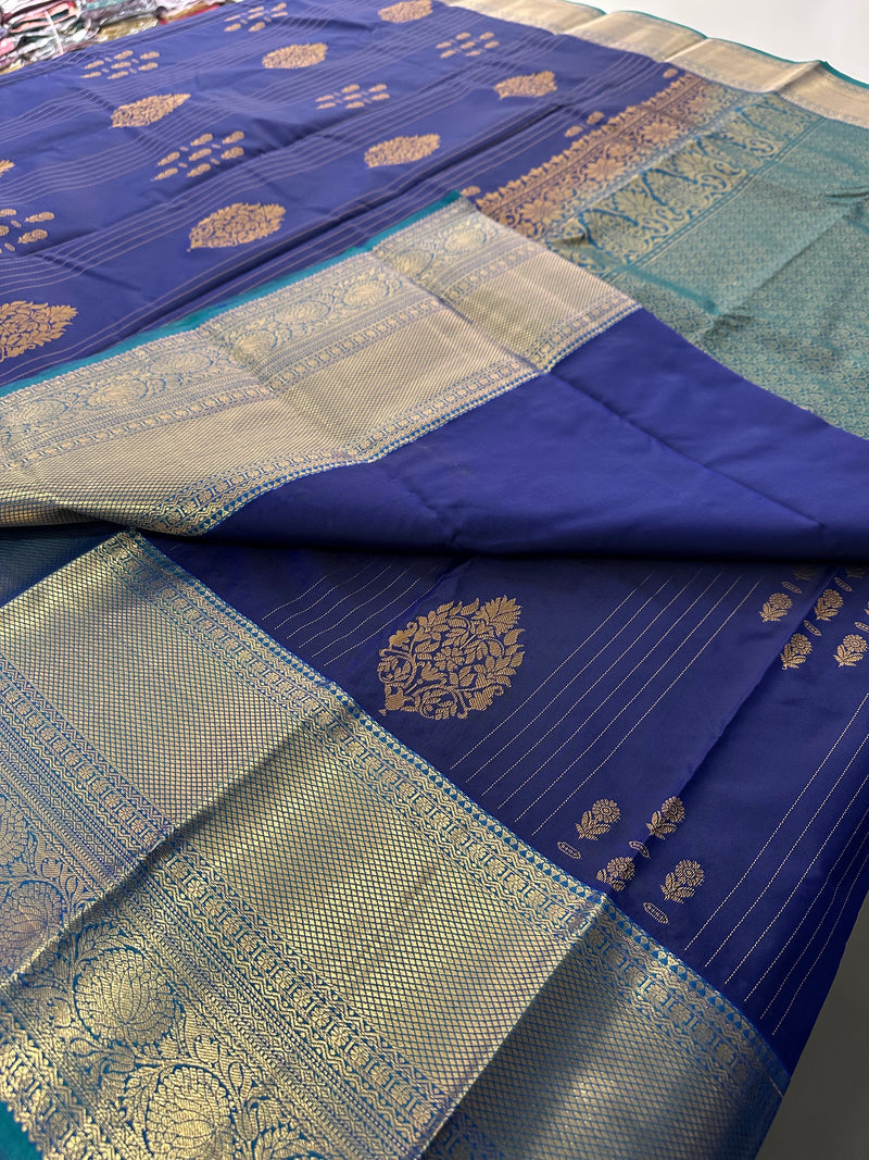 Semi Kanchi Silk Saree-J24