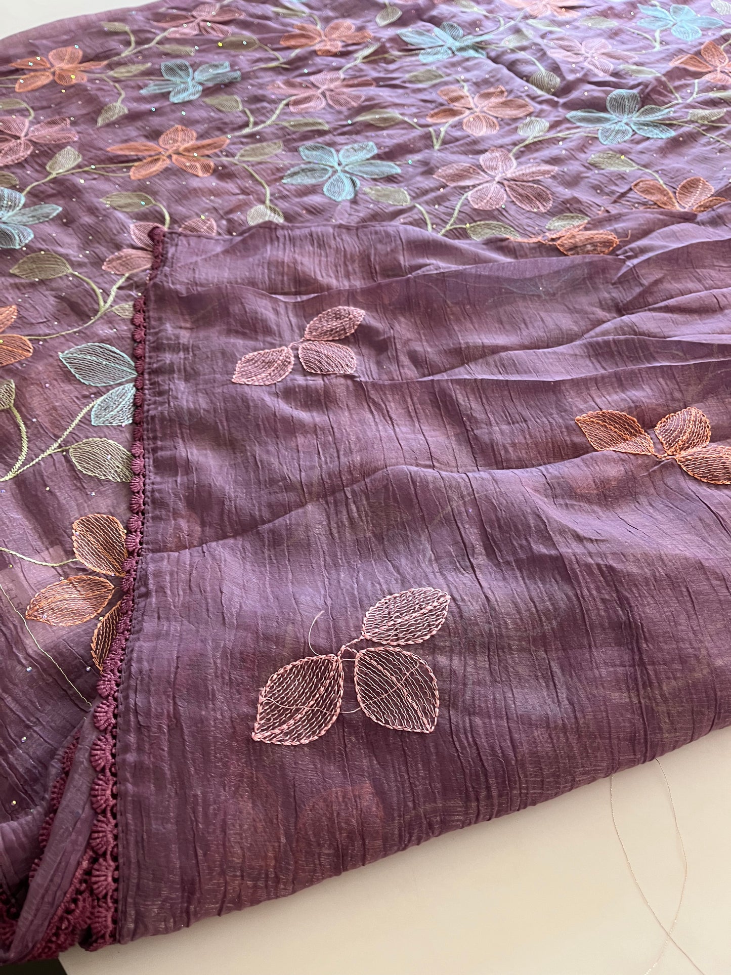 Soft organza Fancy saree