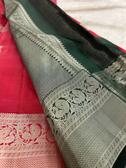 Designer Silver Zari Kanchipuram Silk