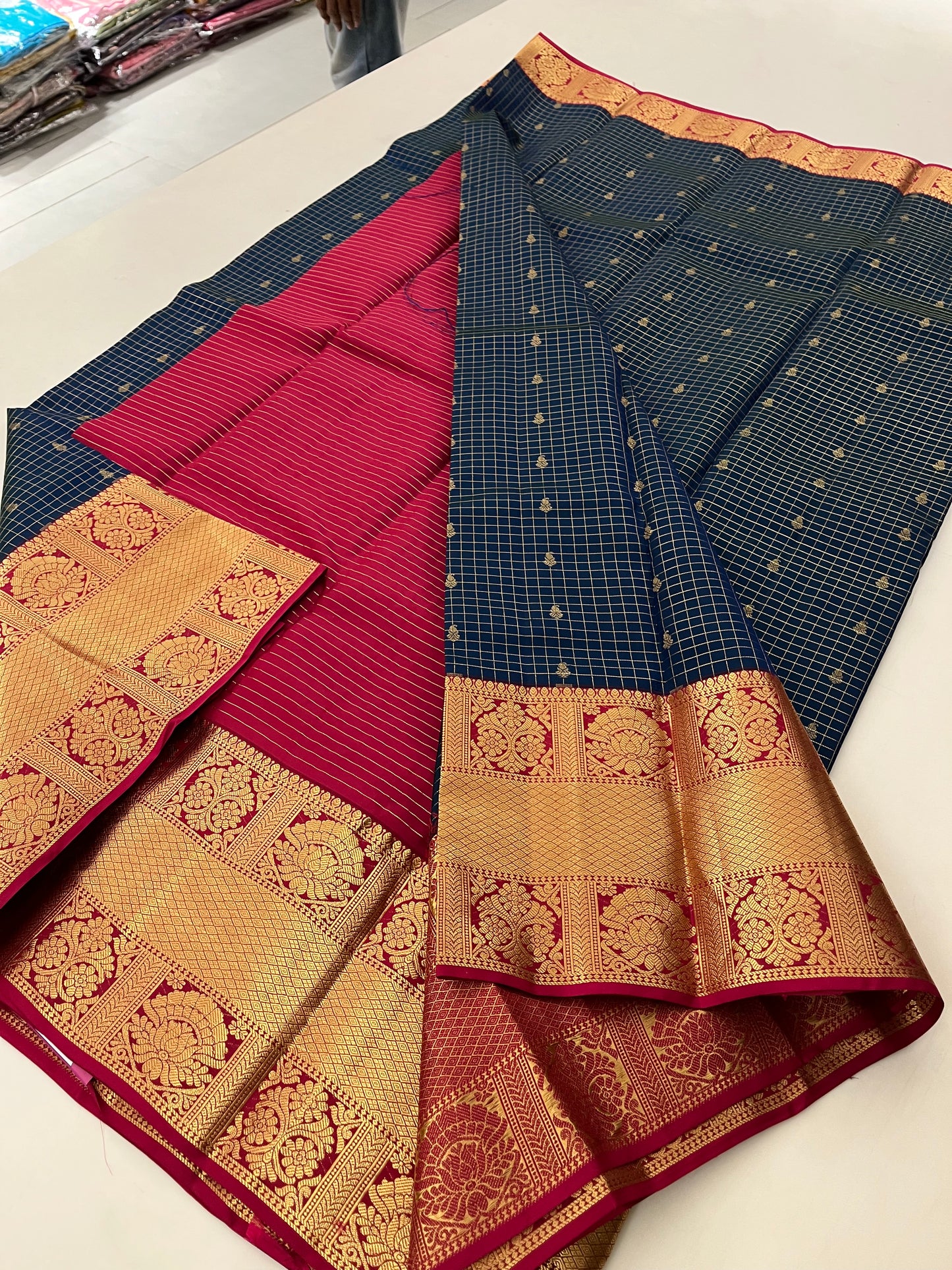 Jun24 Pure Silk Mix Kanchi Saree