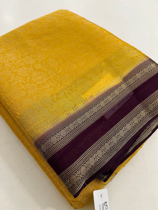 Brocade Banarasi soft silk