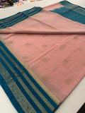 15 Days Pre Booking -Semi Mysore Silk in beautiful color combinations,, comes with contrast border,, and contrast blouse piece🌹