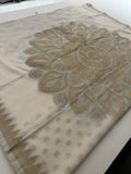 🌹Beautiful Soft Georgette Sarees,, Centric Weaving Big Floral Buttas all over,, self blouse with butties 🌹 JU27
