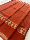 Fancy Checks Crape Silk Saree -M30
