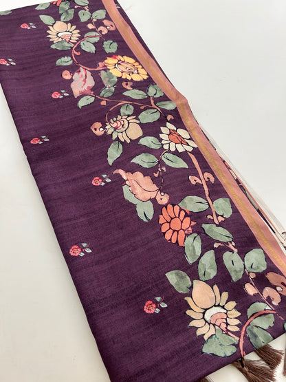 Tussar Printed Saree-M23