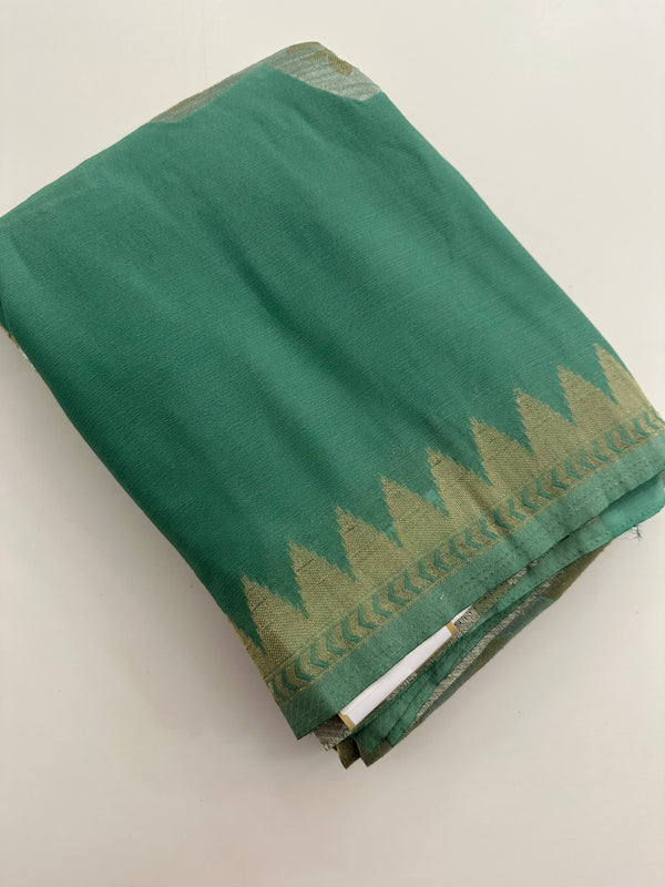 🌹Beautiful Soft Georgette Sarees,, Centric Weaving Big Floral Buttas all over,, self blouse with butties 🌹 JU27