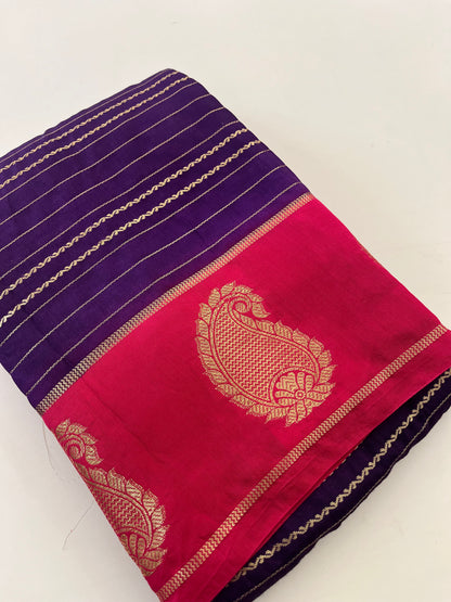 Semi Mysore silk new design