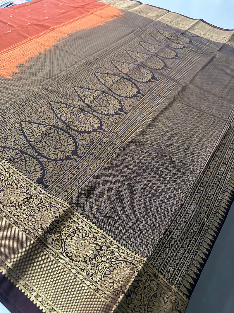 Semi Kanchi Silk Saree-J30