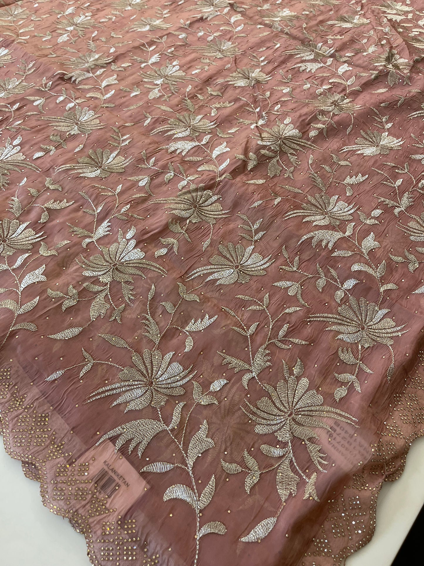 Embroidery work fancy saree