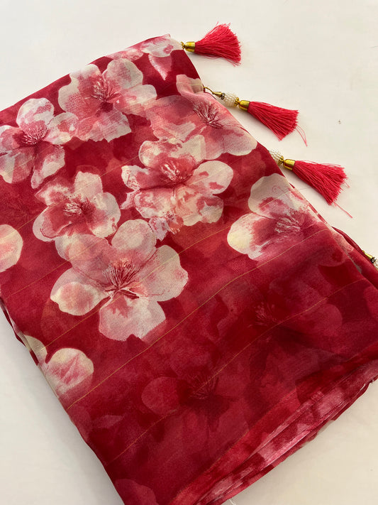 Floral chiffon