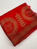 Jute Tussar Designer Sarees beautiful colour combinations🌹-AU9