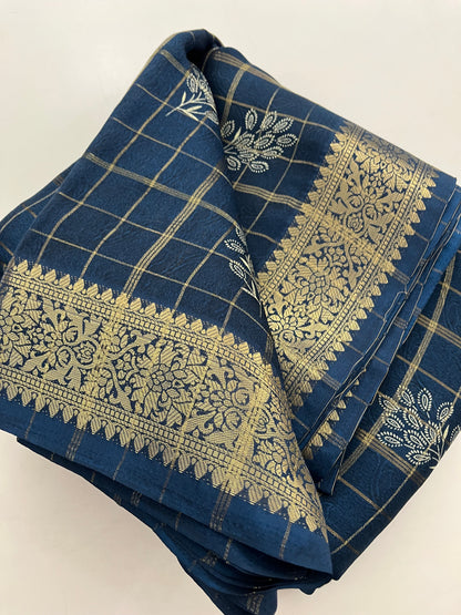 Ju4 Tussar Chiffon