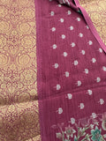 Crush Crape Chiffon Printed Sarees With self Butti Printed Blouse Piece🌹- J29