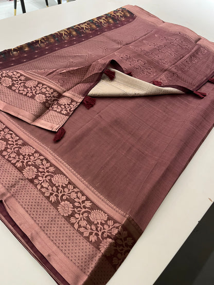 Premium printed Brosso Saree