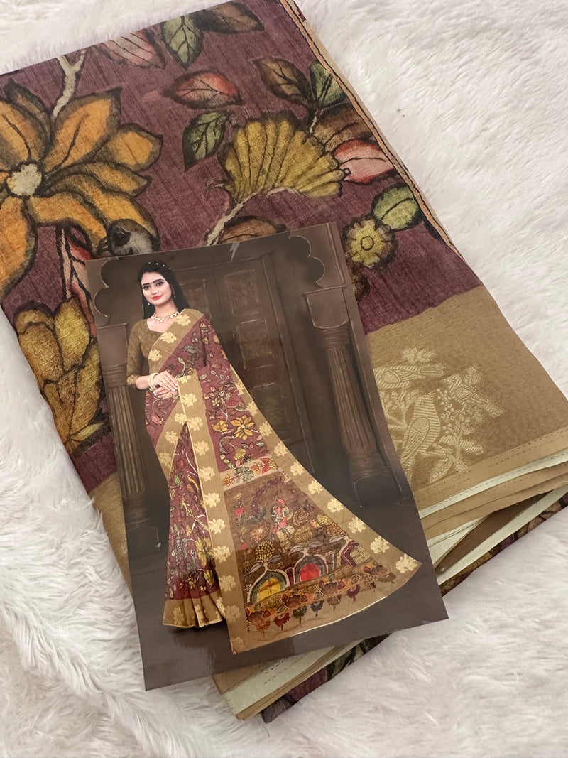 Printed Tussar Fancy-Ap1
