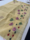 Crochet Work Organza Saree-J24