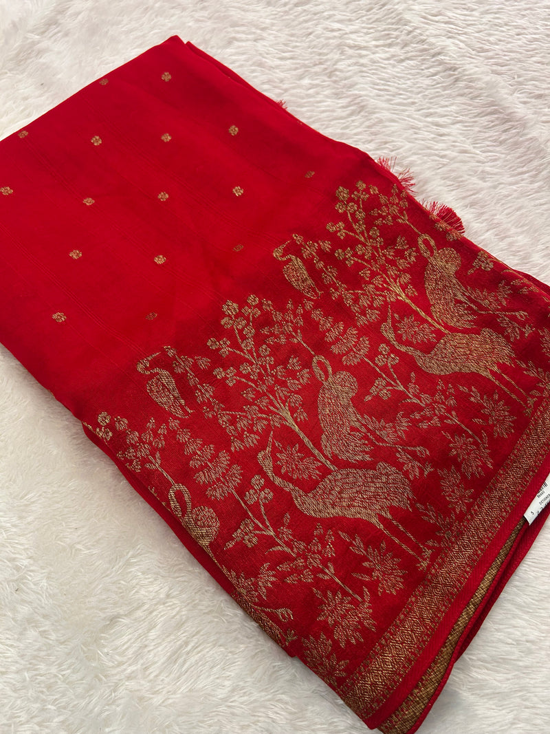 Premium Jute Tussar Fancy Saree-M14