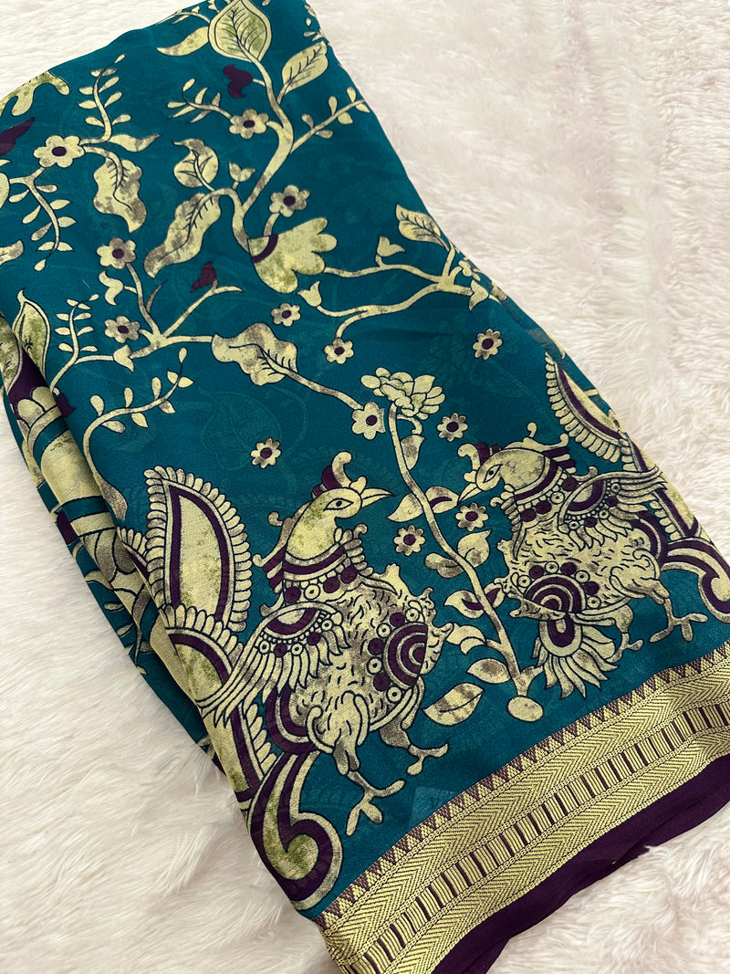 Kalamkari Fancy Chiffon-JU4