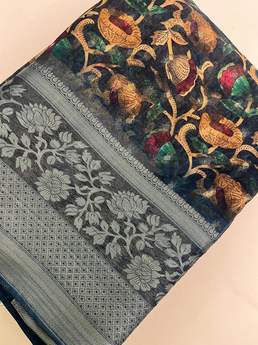 Premium printed Brosso Saree