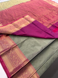 Semi Kanchi Silk Saree-JU7