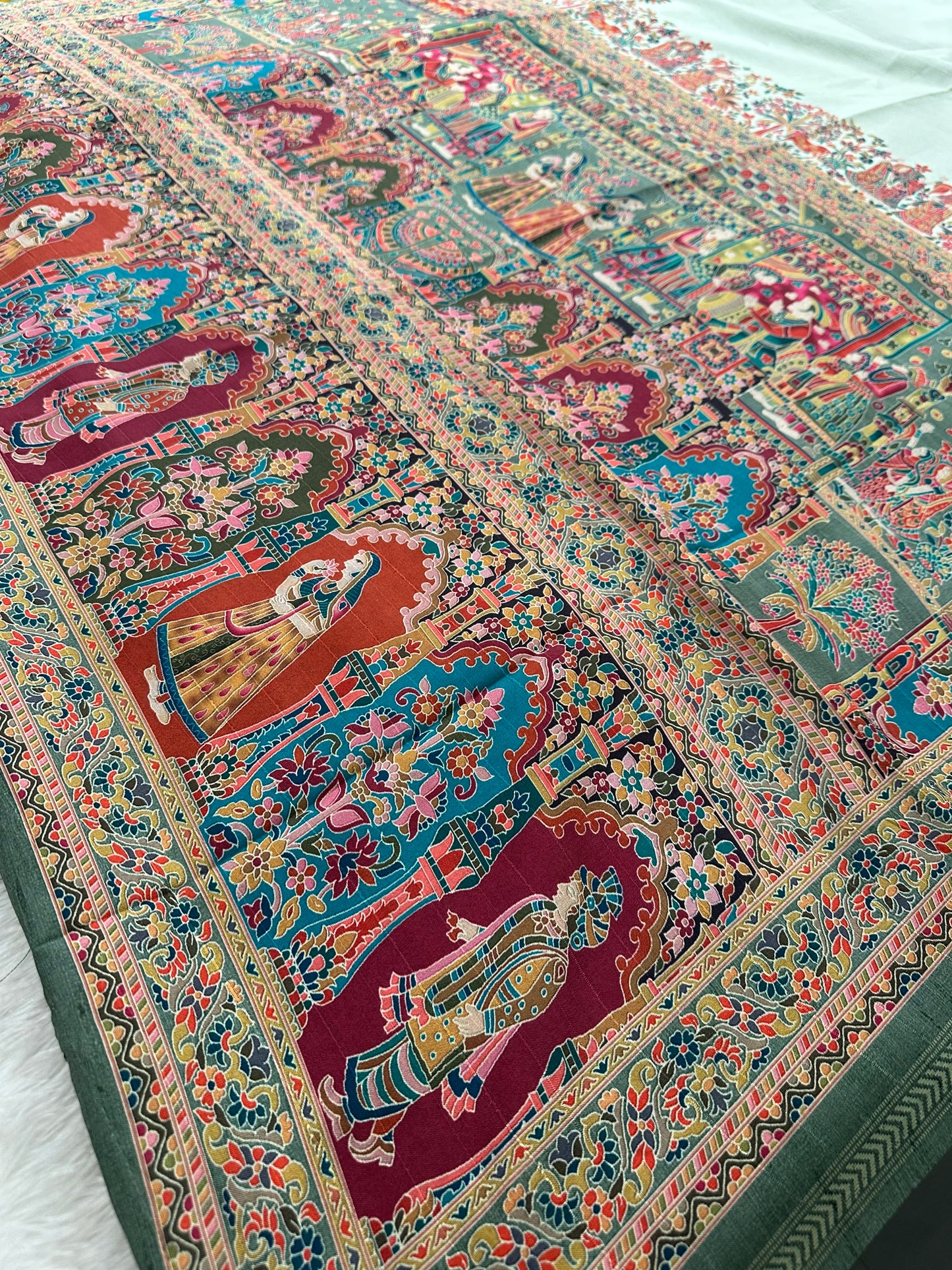 Kalamkari Tussar Fancy-M10
