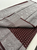 Tussar silver butties -AU3