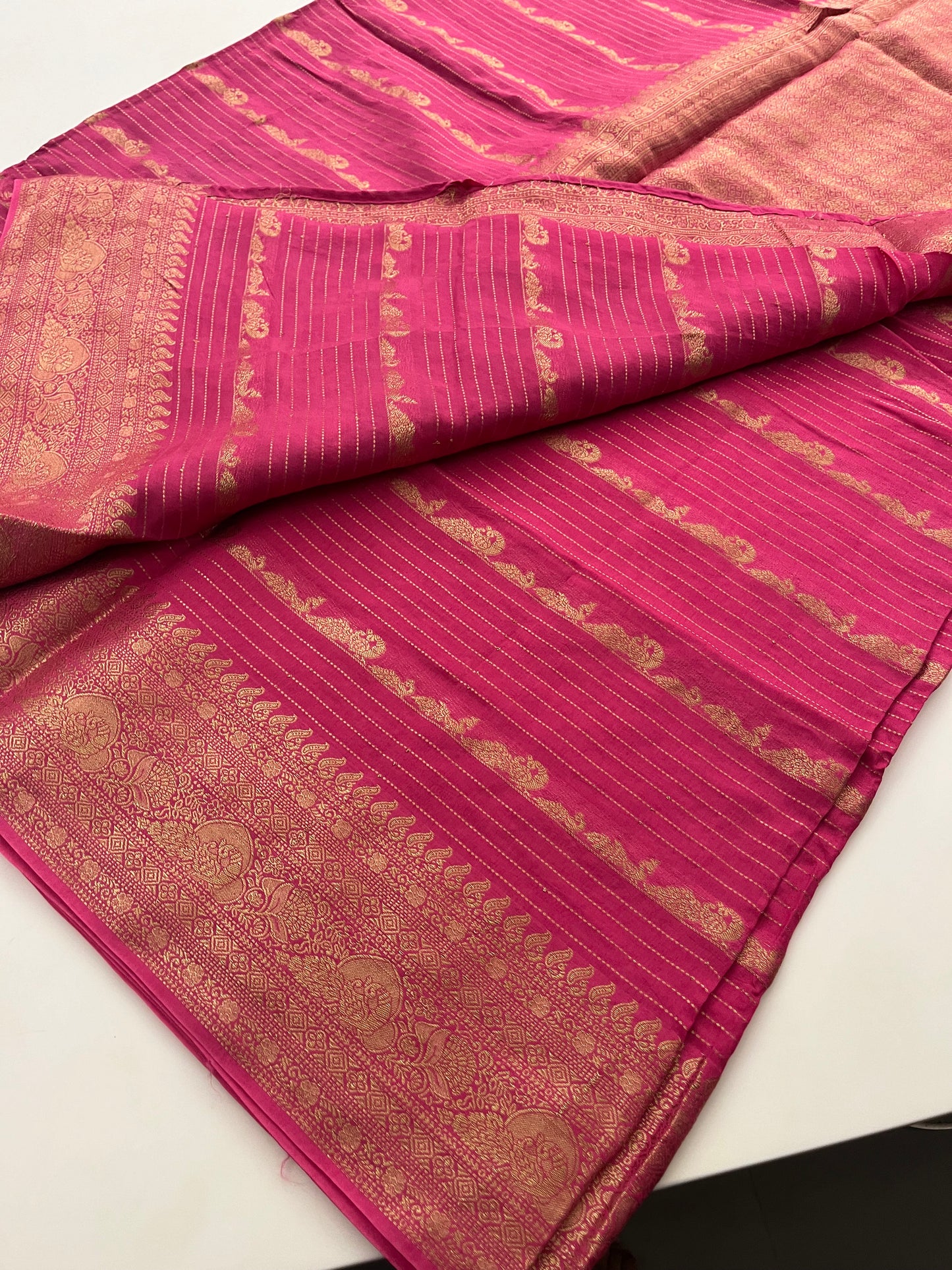 69 Banarasi Elephant Stripes Fancy Sarees